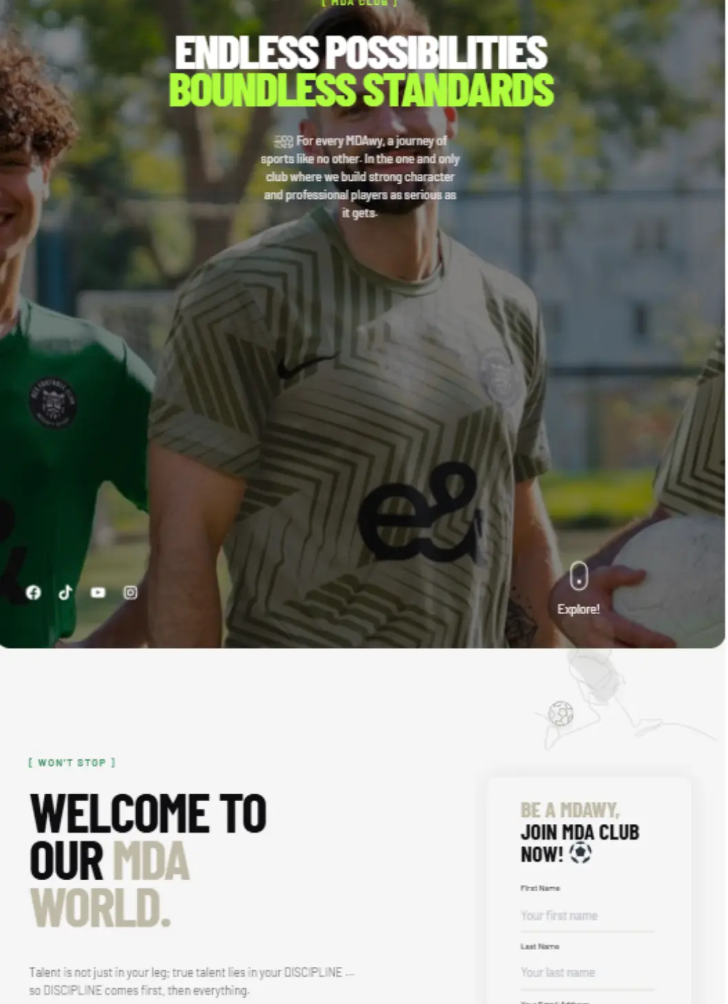 yz mda wordpress porftfolio
